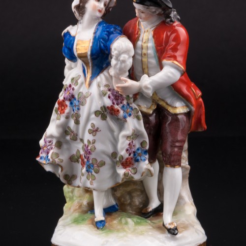 Дама с кавалером в шляпе, Volkstedt, Германия, до 1935 г