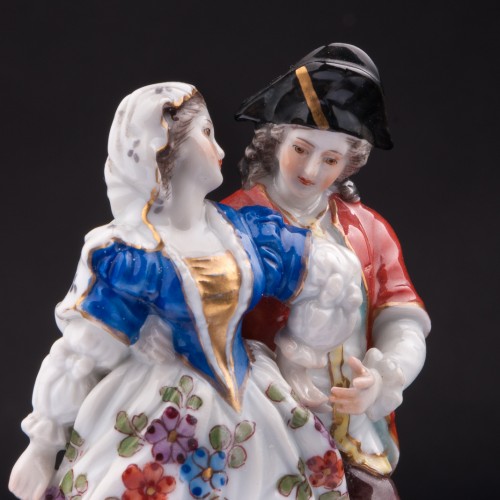 Дама с кавалером в шляпе, Volkstedt, Германия, до 1935 г