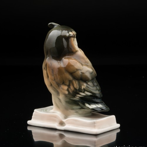 Ушастая сова на книге, Karl Ens, Германия, 1920-30 гг