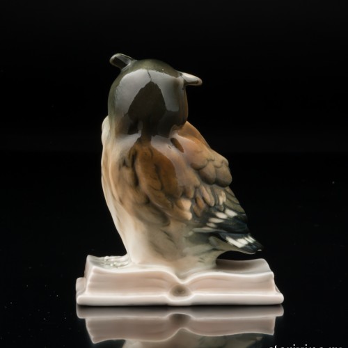 Ушастая сова на книге, Karl Ens, Германия, 1920-30 гг