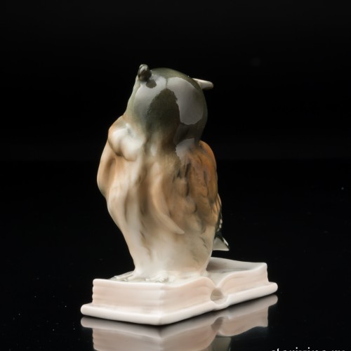 Ушастая сова на книге, Karl Ens, Германия, 1920-30 гг