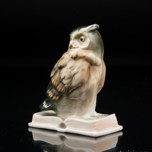 Ушастая сова на книге, Karl Ens, Германия, 1920-30 гг