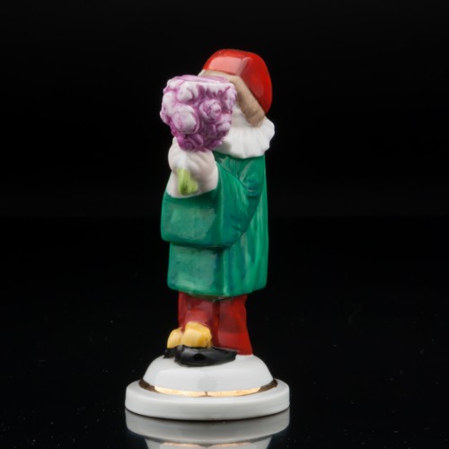 Мальчик-Пьеро с букетом цветов, Sitzendorf, Германия, пер. пол. 20 в