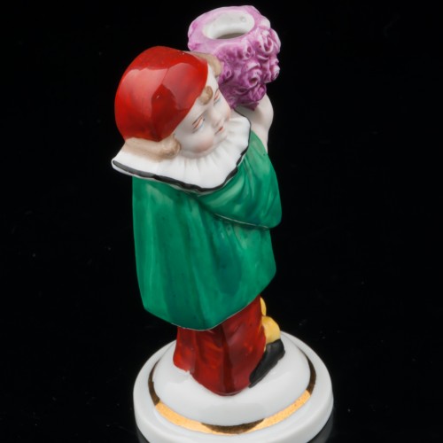 Мальчик-Пьеро с букетом цветов, Sitzendorf, Германия, пер. пол. 20 в