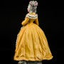 Дама в желтом платье с веером, Carl Thieme, Германия, кон. 19 - нач. 20 вв