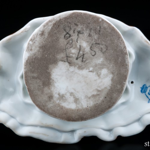 Дама в желтом платье с веером, Carl Thieme, Германия, кон. 19 - нач. 20 вв