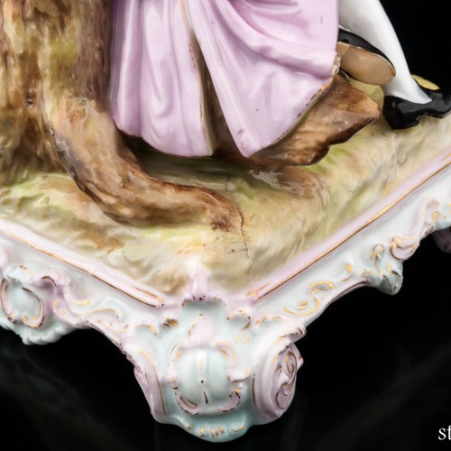 Пара, романтическое свидание под деревом, Германия, кон. 19 в