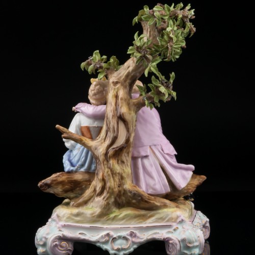 Пара, романтическое свидание под деревом, Германия, кон. 19 в