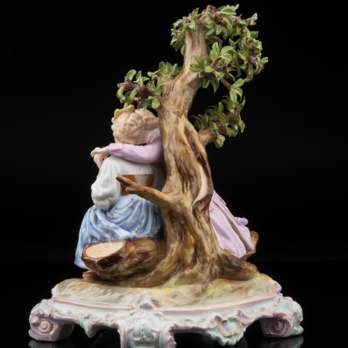 Пара, романтическое свидание под деревом, Германия, кон. 19 в