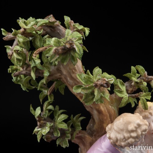 Пара, романтическое свидание под деревом, Германия, кон. 19 в