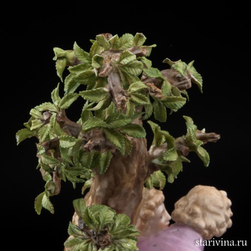 Пара, романтическое свидание под деревом, Германия, кон. 19 в