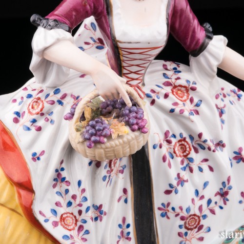 Дама с павлином, Karl Ens, Германия, нач. 20 в