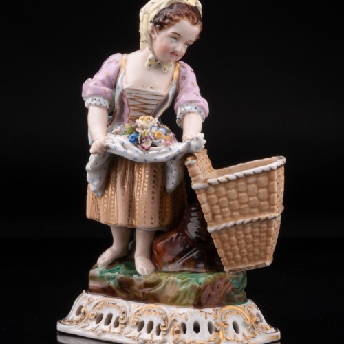 Девушка с корзиной, Jacob Petit, Франция, нач. 19 в