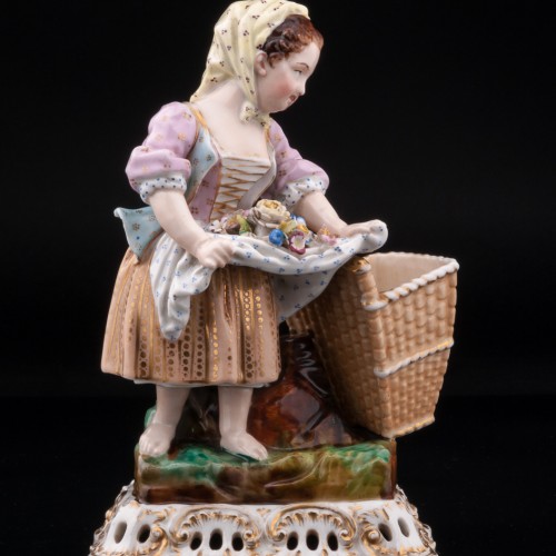 Девушка с корзиной, Jacob Petit, Франция, нач. 19 в