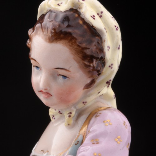 Девушка с корзиной, Jacob Petit, Франция, нач. 19 в