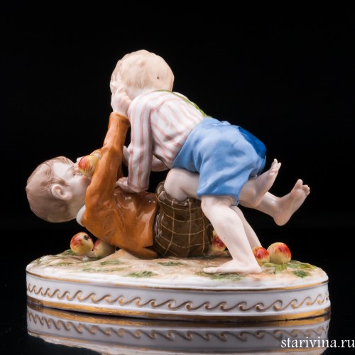 Дерущиеся дети, Richard Eckert & Co, Германия, 1908-12 гг