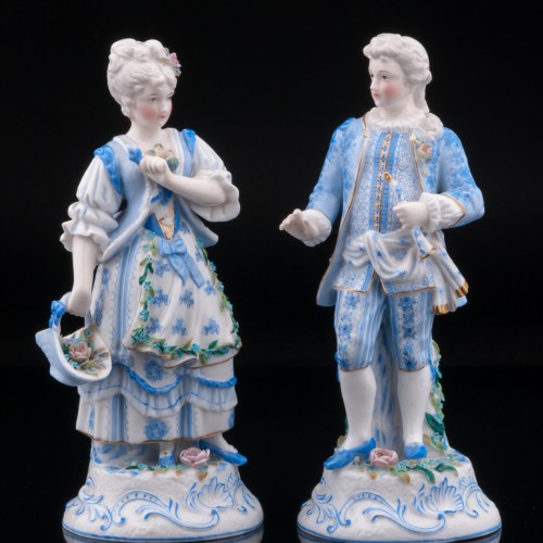 Пара в голубых костюмах, Германия, кон. 19 в