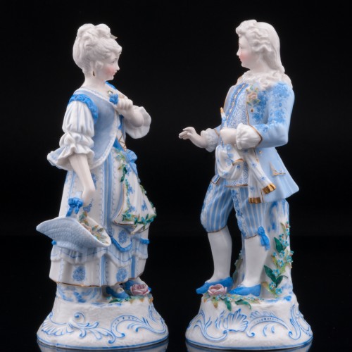 Пара в голубых костюмах, Германия, кон. 19 в