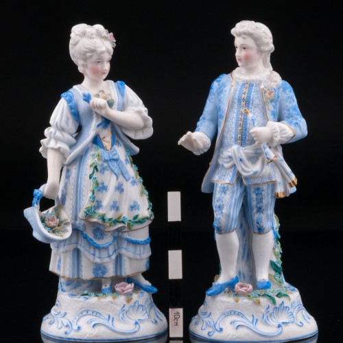 Пара в голубых костюмах, Германия, кон. 19 в