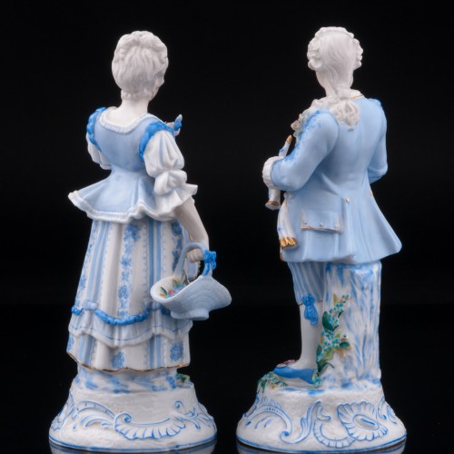 Пара в голубых костюмах, Германия, кон. 19 в