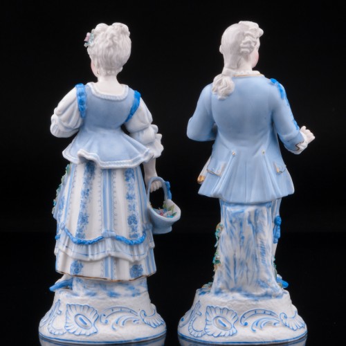 Пара в голубых костюмах, Германия, кон. 19 в