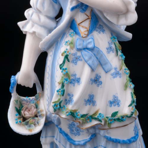 Пара в голубых костюмах, Германия, кон. 19 в