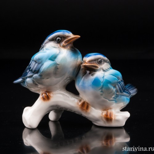 Два птенца на ветке, Goebel, Германия