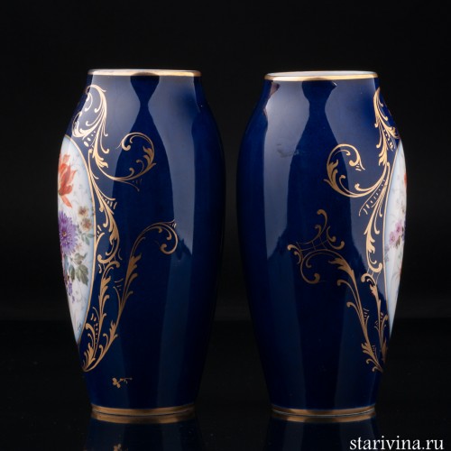 Парные декоративные вазы, Limoges, Франция