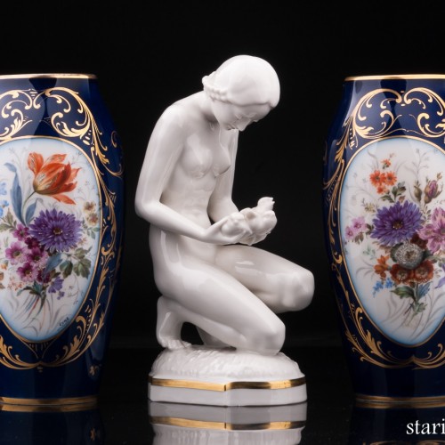 Парные декоративные вазы, Limoges, Франция