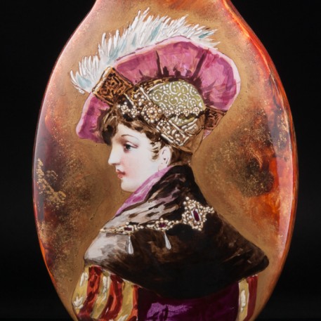 Декоративная ваза с портретом дамы, Сен-Дени, Франция, сер. 19 в