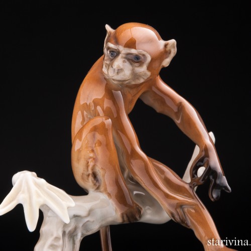 Обезьянка на дереве, Hutschenreuther, Германия, 1968-70 гг