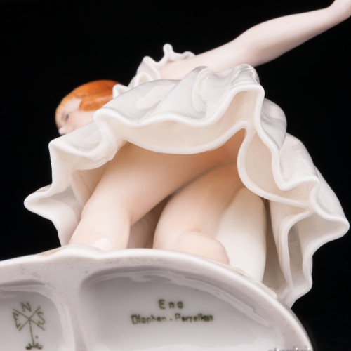 Девушка в белом платье, Karl Ens, Германия, 1920-30 гг