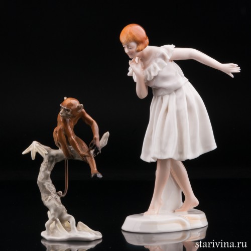 Девушка в белом платье, Karl Ens, Германия, 1920-30 гг