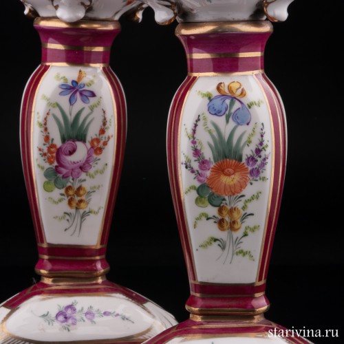 Два подсвечника-канделябра, Франция, 19 в