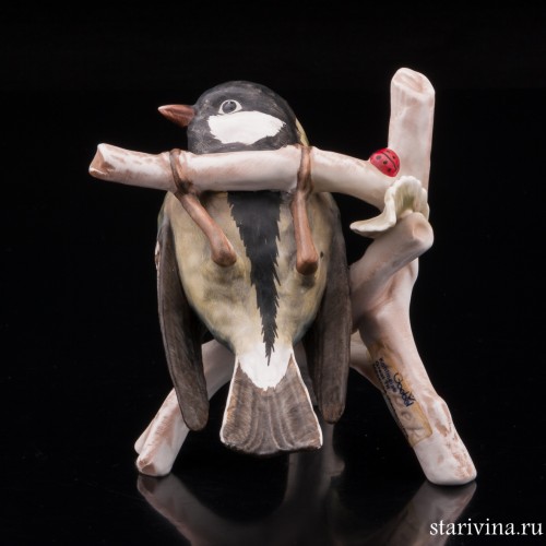 Большая синица на ветке, Goebel, Германия