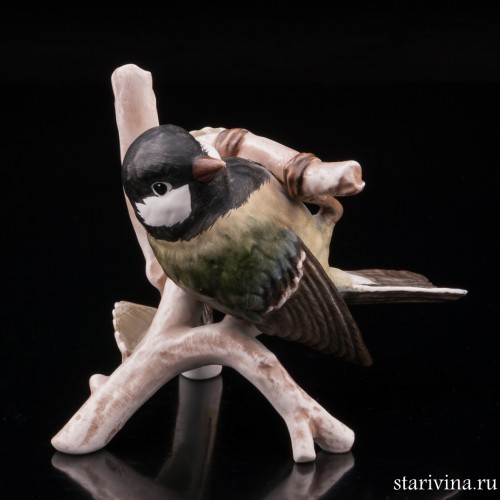 Большая синица на ветке, Goebel, Германия