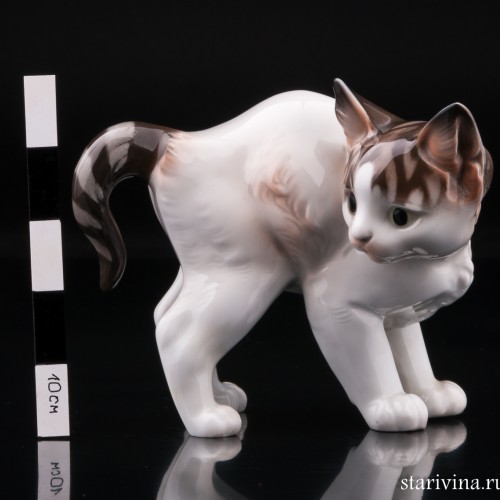 Котенок с выгнутой спинкой, Rosenthal, Германия, 1920 гг