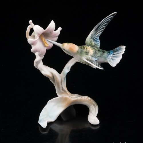 Колибри у цветка, Alka-Kunst Alboth , Alka Kaiser, Германия, 1953-70 гг