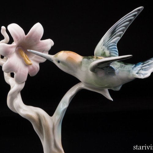 Колибри у цветка, Alka-Kunst Alboth , Alka Kaiser, Германия, 1953-70 гг