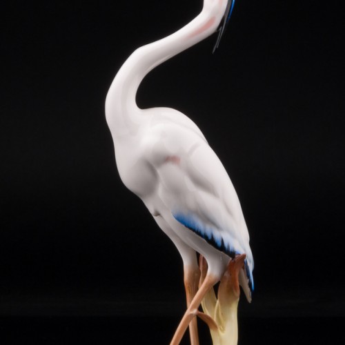 Цапля с поднятой головой, Hutschenreuther, Германия