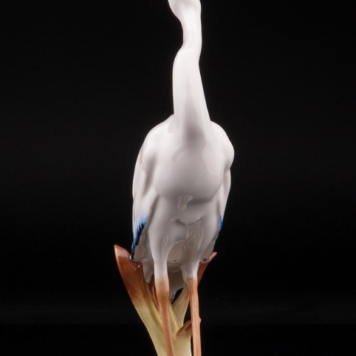 Цапля с поднятой головой, Hutschenreuther, Германия