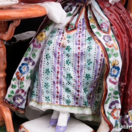 Мечтающая девушка у столика, Dressel, Kister & Co, Германия, 1907-20 гг