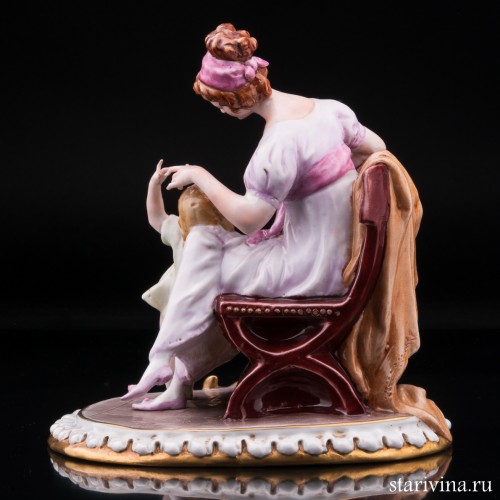 Мама с дочкой, Capodimonte, Италия, сер. 20 в