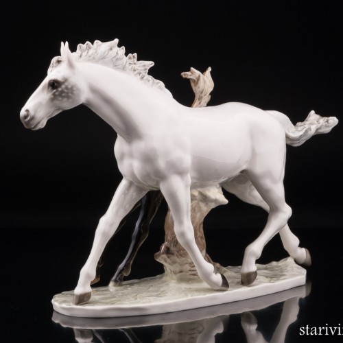 Лошадь с жеребёнком, Hutschenreuther, Германия, 1970 гг