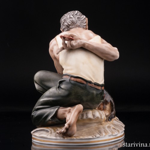 Мужчина с собачкой, Дрезден, Германия