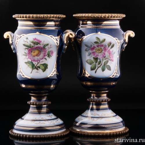 Декоративные вазы Птицы, Франция, 19 в