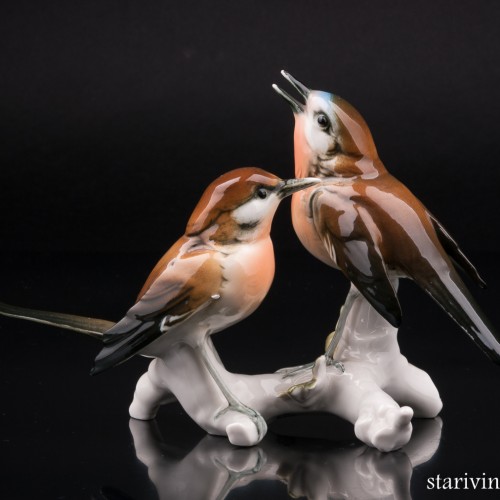 Две малиновки, Karl Ens, Германия, 1920-30 гг