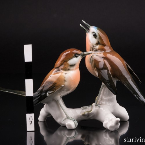 Две малиновки, Karl Ens, Германия, 1920-30 гг