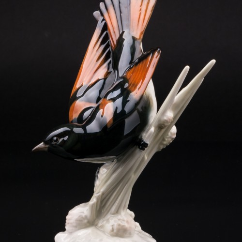 Статуэтка птицы Американская горихвостка, Hutschenreuther, Германия, 1970 гг.