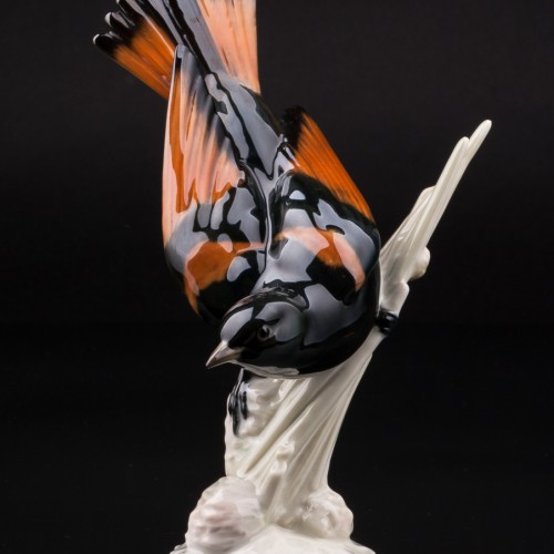 Статуэтка птицы Американская горихвостка, Hutschenreuther, Германия, 1970 гг.